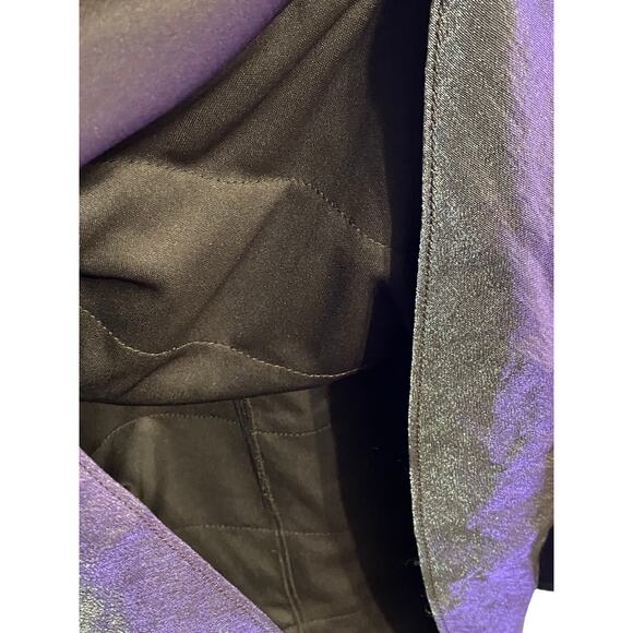 London Style Nights Evening Dress 10P Dark Tuape Ribbon Ruffle Wedding Event - Picture 8 of 16